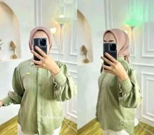 KEMEJA BALON LADY CRUCH ATASAN WANITA PREMIUN LENGAN PANJANG WANITA