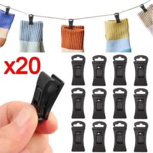 1/20PCS Sock Clip Holders Sock Washing Locks Multifunctional Clothes Pegs Laundry Hooks Socks Hanger for Scarf Dress Bra Skirt