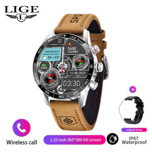 LIGE | Choice LIGE New Smart Watch Men 1.39” HD Display Voice Call Rugged Military Outdoor Sport Watch Health Heart Rate Man Smartwatch