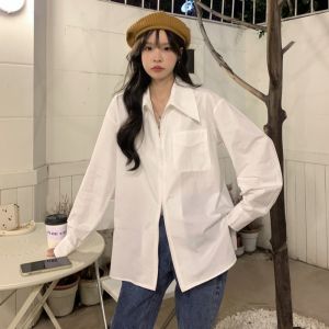 Womens White Shirt Inner Wear Base Layer Spring Design Sensation Small Audience High End New Style Top French Shirt