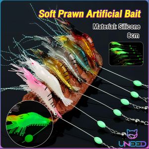 Need. Soft Prawn Shrimp Swivel Wobbler Hook Luminous Silicon Soft Artificial Bait With Hooks 1PCS