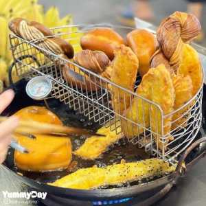 Tirisan Minyak Goreng Keranjang Saringan Penggorengan Untuk Wajan