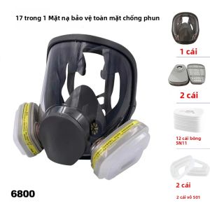 Mặt Nạ Phòng Độc Full Face 6800 Mặt Nạ Phòng Độc Công Nghiệp KN95 Bảo Vệ Chống Lại Formaldehyde Và Hóa Chất Thiết Bị An Toàn Lao Động