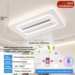 Chigo | Quiet Fan Light Intelligent Bedroom and Living Room Ceiling Light
