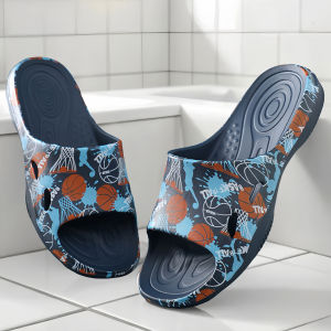 Viburn Mens Summer Bath Slippers Indoor Outdoor Wearable Anti-Slip Soft Bottom Durable Comfortable Home Slippers