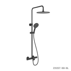 Kohler | Thermostatic Three-outlet Shower Column Black