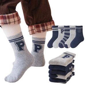 Tất Cotton Lót Lông Cừu Dày Dặn Cho Trẻ Em Mùa Đông Tất Cotton Dài Đến Bắp Chân Thoải Mái Giữ Ấm Chống Trượt Thoáng Khí Chống Khuẩn