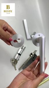 Antique Space Aluminum Door Locks Continental Bedroom Minimalist Interior Door Handle Lock