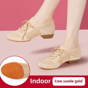 Dancing Shoes Camel 2.5cm Special Practice for Teachers Cats Paw Yoga Cheerleading Kids Adult Female Jazz Shoes