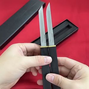 Dao Gọt Hoa Quả Nhà Bếp Thép M390 Siêu Cứng Chống Gỉ Sét Thiết Kế Bằng Gỗ Nguyên Khối