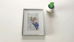 [NEW] Silver Aluminium Frame | Minimalistic Duo Size Design | Local Stock | Available in 4R/5R/6R/8R