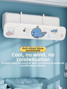 Manjieli | Wind Blocking and Guiding Air Deflector for Wall-Mounted Air Conditioners Easy to Use