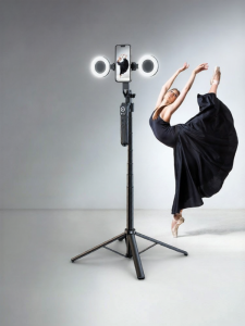 BIAOTU | Smart AI Tracking Tripod 360 Rotation Travel Portable Anti-shake Fill Light