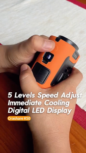 Waist Fan Super Strong Airflow Hands-Free Rechargeable Dual Air Outlet 30000mAh Portable Fan