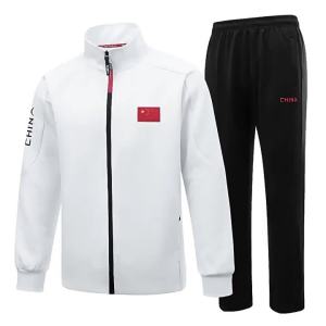 Sweater Suit Chinese Sportswear Parent-Child Clothes Sports Games Costume School Group Purchase Two-Piece Set Stand Collar Cardigan Autumn