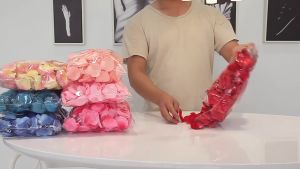 100pcs Artificial Rose Flower Petals High Quality Valentine Day Atmosphere Party Diy Handicraft Fake Petals