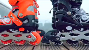 Childrens adjustable flashing Roller Skates Breathable outdoor Inline Skates Comfortable Flash Wheels kasut roda