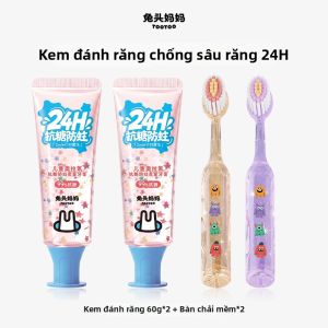 LION | Đầu Rộng Bàn Chải Răng Mềm Cho Trẻ Em 3+ Tay Cầm Pha Lê