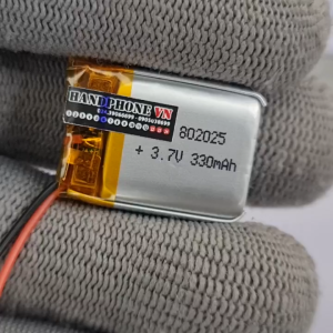 Pin Li-Po 3.7V 330mAh 802025 752025 (Li-Polymer) cho tai nghe Bluetooth định vị GPS máy nghe nhạc. Pin dày 8mm