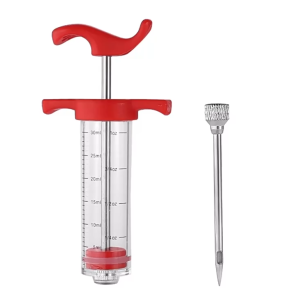 Bộ Ống Kim Tiêm Bơm Gia Vị Ướp Thịt Nướng Gà Ủ Muối Gà Tây Giáng Sinh  Tiện Lợi Màu Đỏ PVN5978