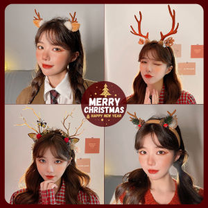 1pcs random colors Christmas Series Hair Band for Women Antlers Hair Clip Sweet Headband Fashion Girl Hair Accessories