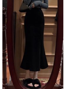Spring Autumn High Waisted Mermaid Skirt