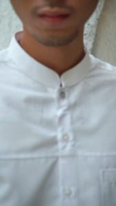 Casella Baju Koko Pria Lengan Panjang Horizontal White | Koko Elegant Ismail