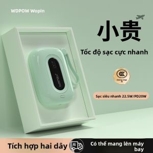 Wopow | Pin Sạc Dự Phòng Mini Dung Lượng Cao Nạp Nhanh Có Dây 10000mAh