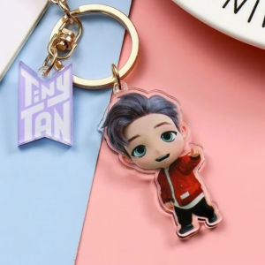 Bandai | for Hot New Kpop Boy Group Creativity Peripheral Acrylic Keychain Backpack Accessories Cute Ornament Friends Fans Gifts