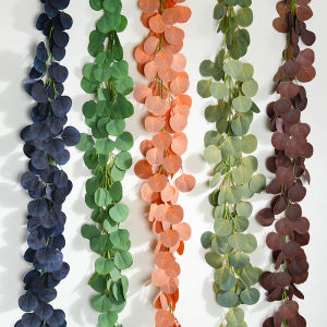 Zamioculcas Leaves Fake Flower Rattan Decorative Green Leaves Artificial Vine Balcony Air Conditioning Pipe Wall Ceiling Winding Covering