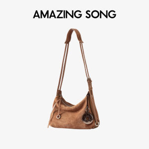 Donut Style Large Capacity Hobo Bag Genuine Leather