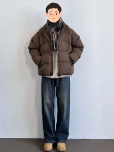 กางเกงยีนส์ทรงตรงสไตล์ย้อนยุคแบบอเมริกันสำหรับผู้ชาย กางเกงขายาวทรงหลวมสำหรับฤดูใบไม้ผลิและฤดูใบไม้ร่วง ทรงมาร์ติน ทรงหลวม สไตล์ฮิปฮอป