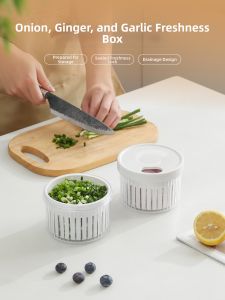 Dehub | Vegetable Storage Container Freshness Drainage Segregation Box