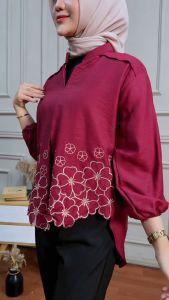 Blous Kemeja Bordil Terbaru Tahun Ini