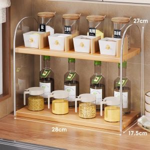 evesigar | Kitchen Narrow Drawer-Type Multi-Layer Dustproof Organizer Spice Rack
