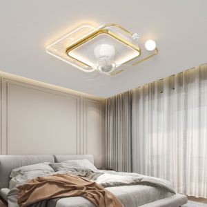 Đèn quạt AZARIA 3 chế độ ánh sáng động cơ chạy siêu êm siêu mát (kèm điều khiển)