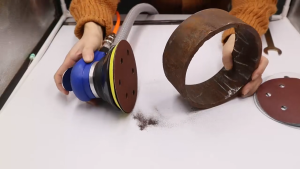 Pneumatic Sander Mini Polisher Car Polishing Machine 5 Inch Air Sander Hand Grinder Buffing Machine