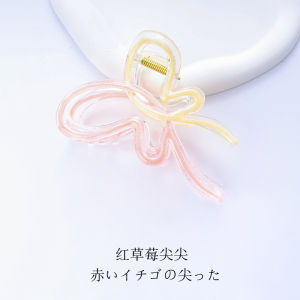 Kẹp Tóc Hình Cá Mập Mùa Hè Màu Gelatine Chuyển Màu Cỡ Lớn Phụ Kiện Tóc Dễ Thương Cho Nữ Phụ Kiện Tóc Đuôi Ngựa Dễ Thương