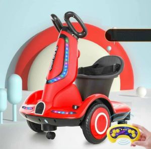 Xe máy điện xe ô tô điện Cho Bé Giữ Thăng Bằng Vòng Xoay 360 Độ - xe ô tô điện trẻ em xoay vòng có dây đai bảo hiểm