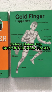 1 Pcs Celana Dalam Pria Dewasa Supporter Gold Finger | Celana Laki Laki Pencegah Turun Berok Hernia