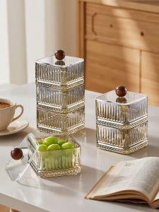Baroquehouse | Carved Glass Storage Jar
