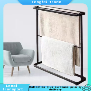 Nordic Towel Rack Stand Simple Drying Clothes Organizers Rack Iron Storage Hanger Rack Shelf Bathroom Bedroom
