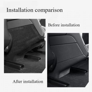 For Tesla Model Y Juniper 2025 Back Kick Panel Cover TPE Rear Seat Child Anti-Kick Board Anti Dirty Kickproof Mats Accessories