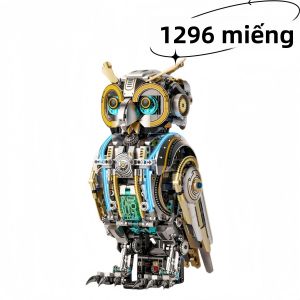Bộ Xếp Hình Cú Cơ Khí 1296 Chi Tiết Dòng Động Vật 3D Mô Hình MOC Liên Kết Đồ Trang Trí Bàn Làm Việc Sáng Tạo Quà Tặng Cho Người Lớn Và Trẻ Em