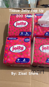 1 KARTON JOLLY POP UP ISI 100PCS 1 DUS TISSUE JOLLY POP UP TISU KULINER