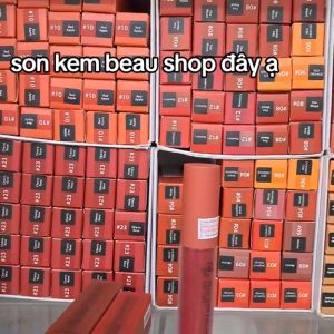 Son kem lì không trôi chính hãng beau shop collagen matte liptint son kem siêu lì beaushop hàn quốc mịn lì dưỡng môi hồng môi dạng nước ăn uống tẹt ga