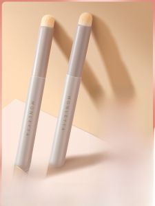 MONLEYTA | Bàn chải tô môi tròn di động đa chức năng Bàn chải tô son môi Bàn chải che khuyết điểm cho bé gái Bàn chải trang điểm