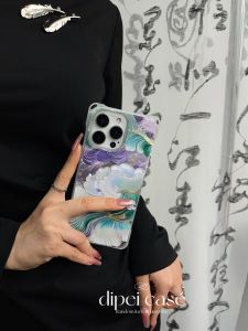 New Chinese Style Handheld Diagonal Crossbody Phone Case with Lanyard Four Corner Punches Compatible with  16pro Xiaomi 15/14 Huawei Mate70 Nova13