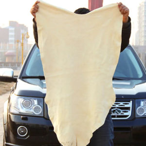 1-2pcs Natural Chamois Leather Car Washing Towels Cleaning Quick Dry for Bmw Accessories Genesis Tools Kit Gernick Washing Car