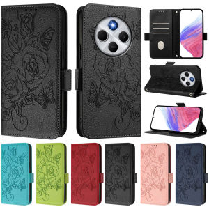 Flower Leather Phone Wallet Case Book For Xiaomi Redmi Note 14 13 12 11 10 9 Pro 5G 14C 13C 12C 14S 12S 11S 10S 9A Protect Cover